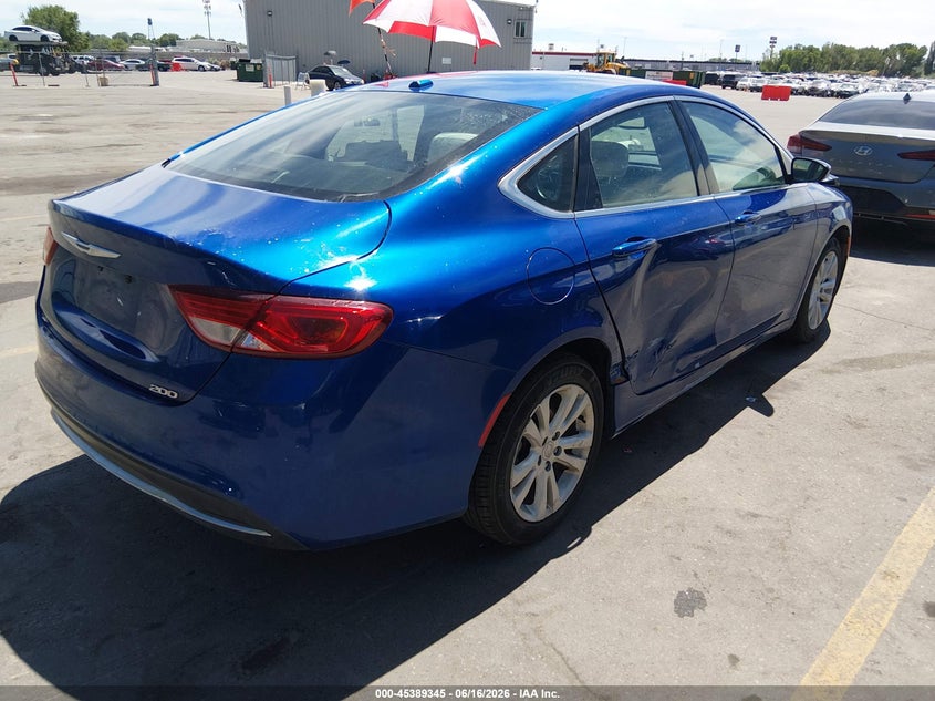 Vin: 1c3cccab2fn660577, lot: 45887340, chrysler 200 limited 20154
