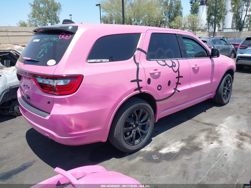 Vin: 1c4rdjdgxlc352630, lot: 45887424, dodge durango gt awd 20204