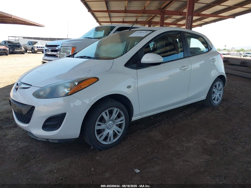 Vin: jm1de1ky2e0185218, lot: 45887429, mazda mazda2 sport 20142