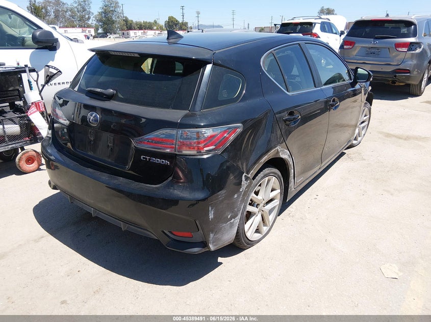 2014 LEXUS CT HATCHBACK 1.8L I-4 DOHC, VVT, 98HP
