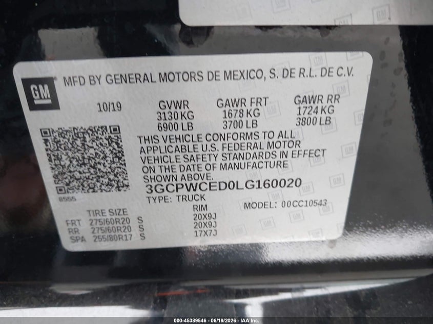 2020 CHEVROLET SILVERADO 1500 2WD SHORT BED LT — Photo 9