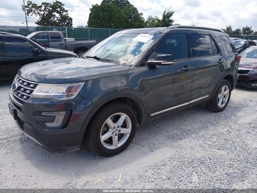 Vin: 1fm5k8d80ggc80496, lot: 45887570, ford explorer xlt 20162