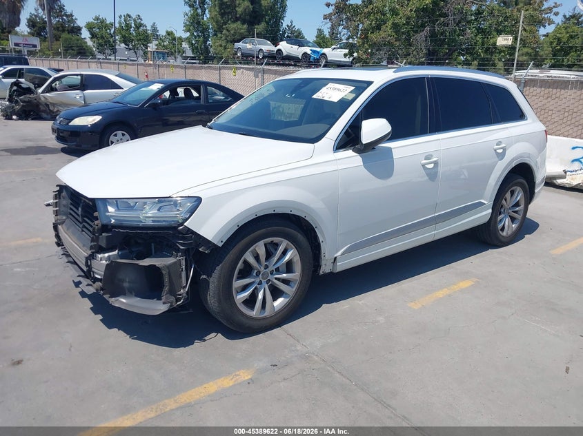 Vin: wa1laaf76kd034843, lot: 45887617, audi q7 55 premium/55 se premium 20192