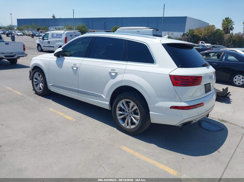 Vin: wa1laaf76kd034843, lot: 45887617, audi q7 55 premium/55 se premium 20193