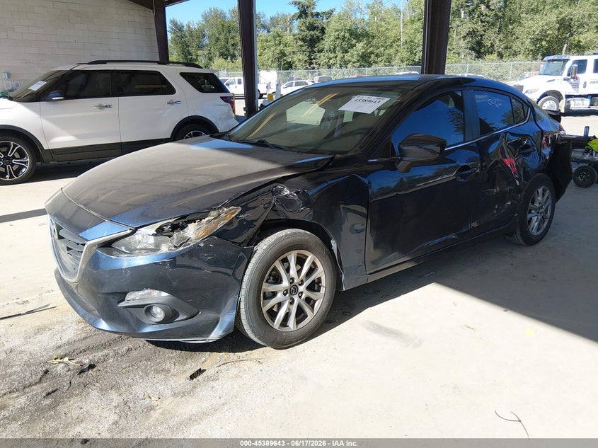 Vin: jm1bm1v77g1333437, lot: 45887638, mazda mazda3 i touring 20162
