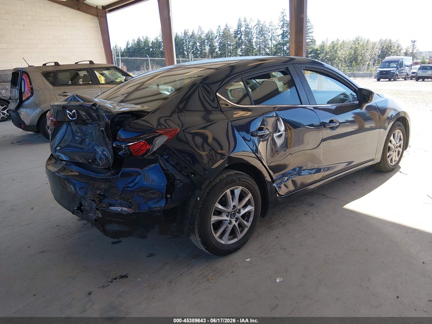 Vin: jm1bm1v77g1333437, lot: 45887638, mazda mazda3 i touring 20164