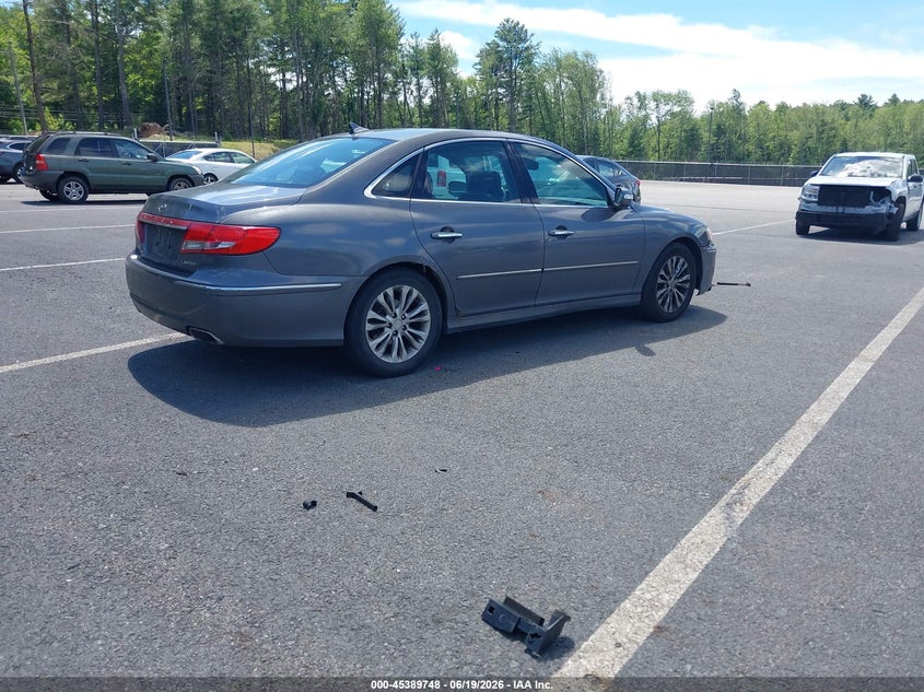 Vin: kmhfc4df1ba536407, lot: 45887743, hyundai azera limited 20114