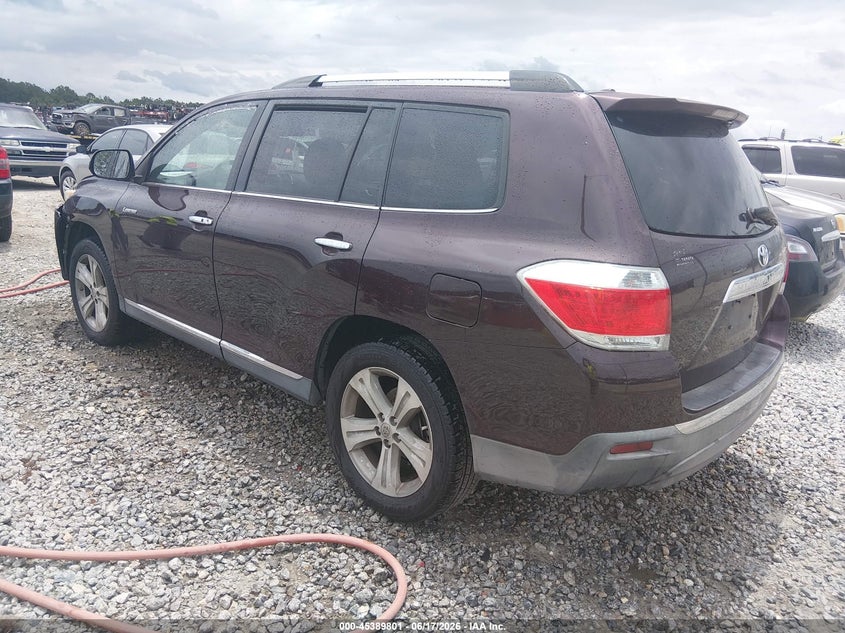 Vin: 5tdyk3eh1cs050906, lot: 45887804, toyota highlander limited v6 20123