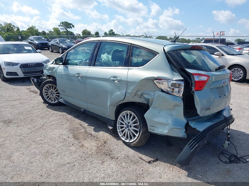 Vin: 1fadp5cu1el514346, lot: 45887846, ford c-max energi sel 20143