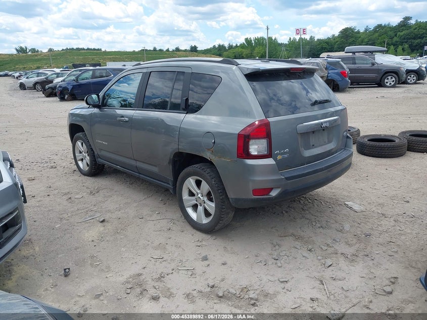 Vin: 1c4njdeb8ed501285, lot: 45887895, jeep compass latitude 20143