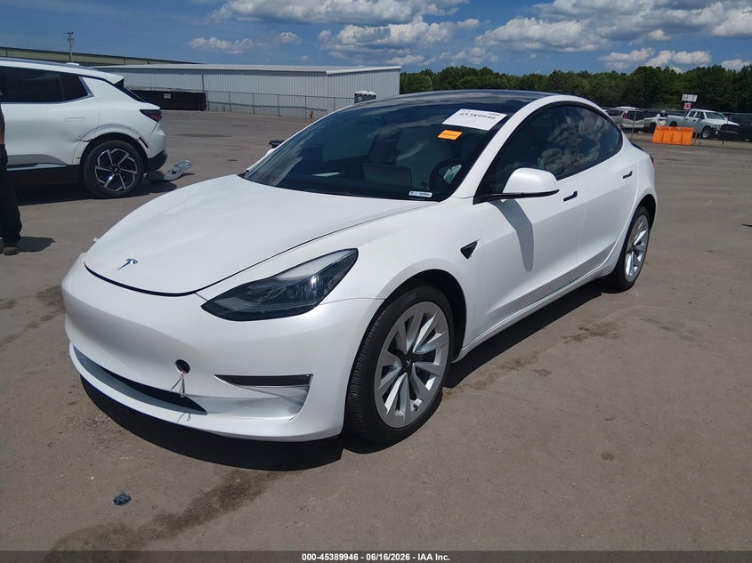 2022 Tesla Model 3 Long Range Dual Motor All-Wheel Drive 5YJ3E1EB0NF155350 photo 1