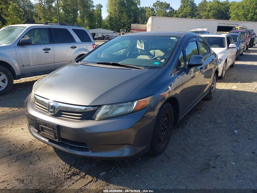 2012 Honda Civic Lx 19XFB2F50CE108729 photo 1