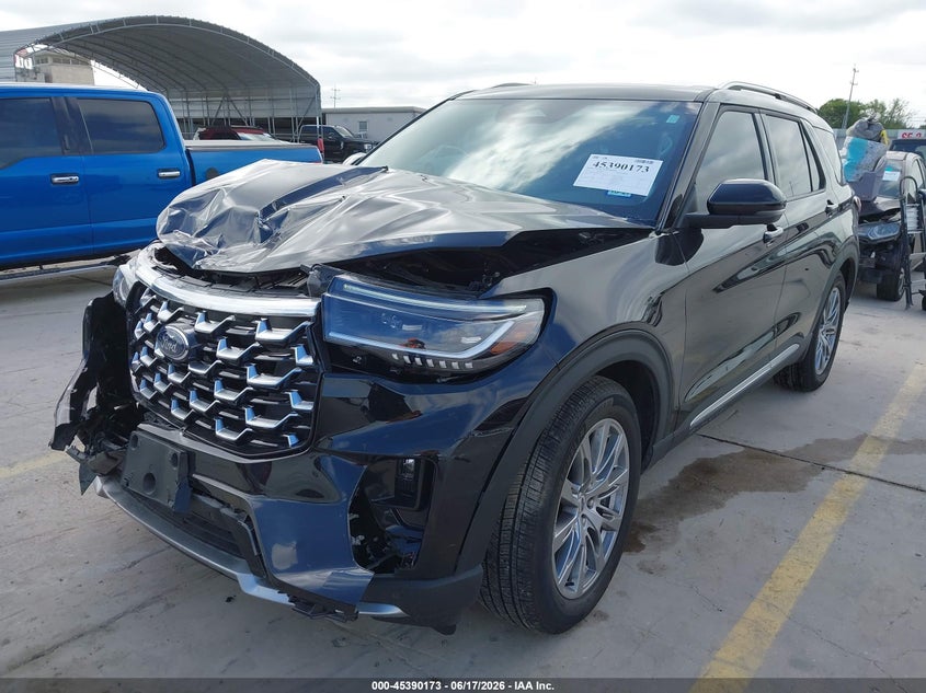 Vin: 1fmuk7hh9sgc83017, lot: 45888176, ford explorer platinum 20252