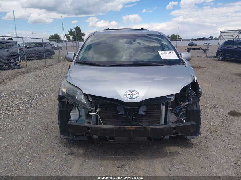 2012 TOYOTA SIENNA VAN 3.5L V-6 DOHC, VVT, 266HP