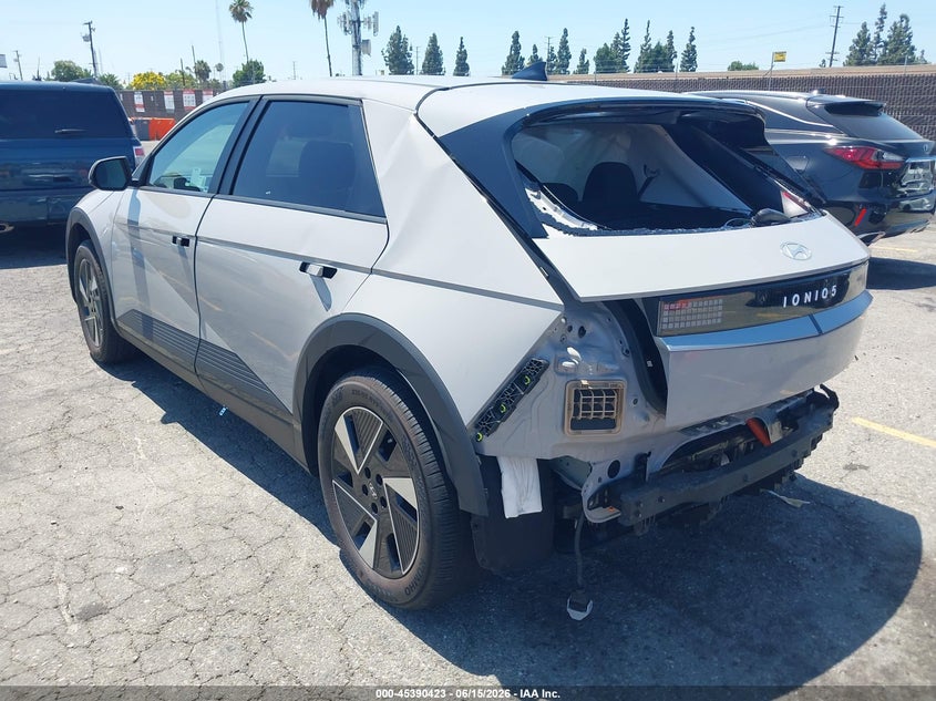 Vin: 7yakm4da7sy012330, lot: 45888426, hyundai ioniq 5 se 20253