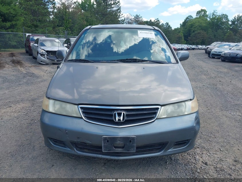 2002 Honda Odyssey Ex VIN: 5FNRL18602B037261 Lot: 45390540