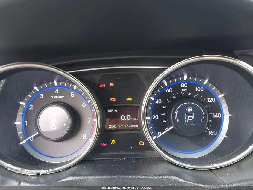 HYUNDAI SONATA 2012 VIN 5NPEC4AC1CH450700