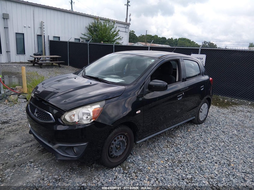 2017 Mitsubishi Mirage, Normal Wear & Tear, IAAI, VIN ML32A3HJ0HH000245 — photo 2
