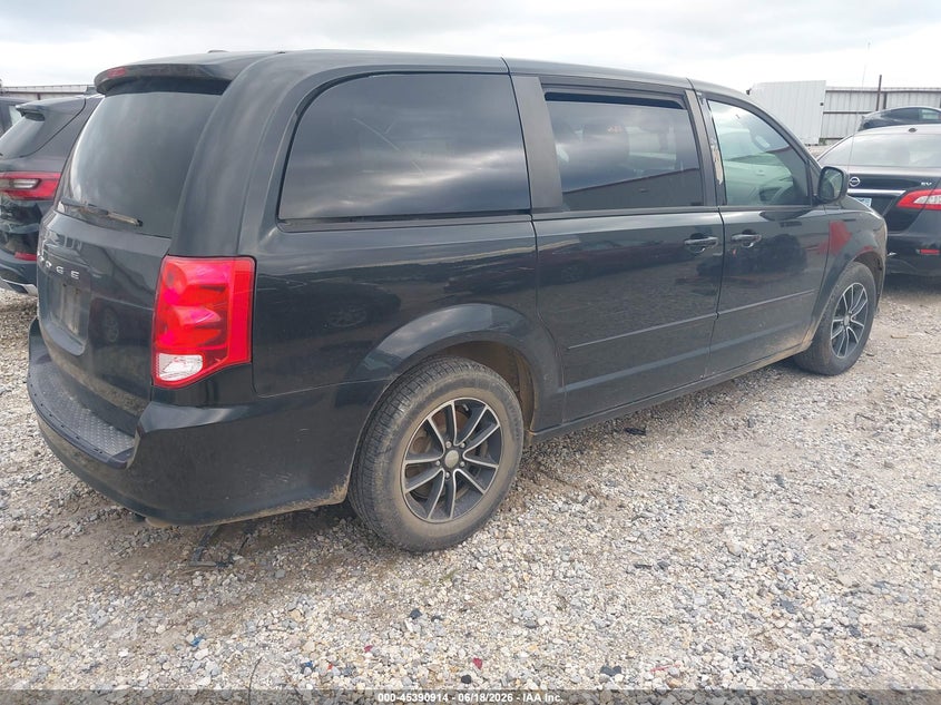 Vin: 2c4rdgbg2fr703743, lot: 45888917, dodge grand caravan se plus 20154