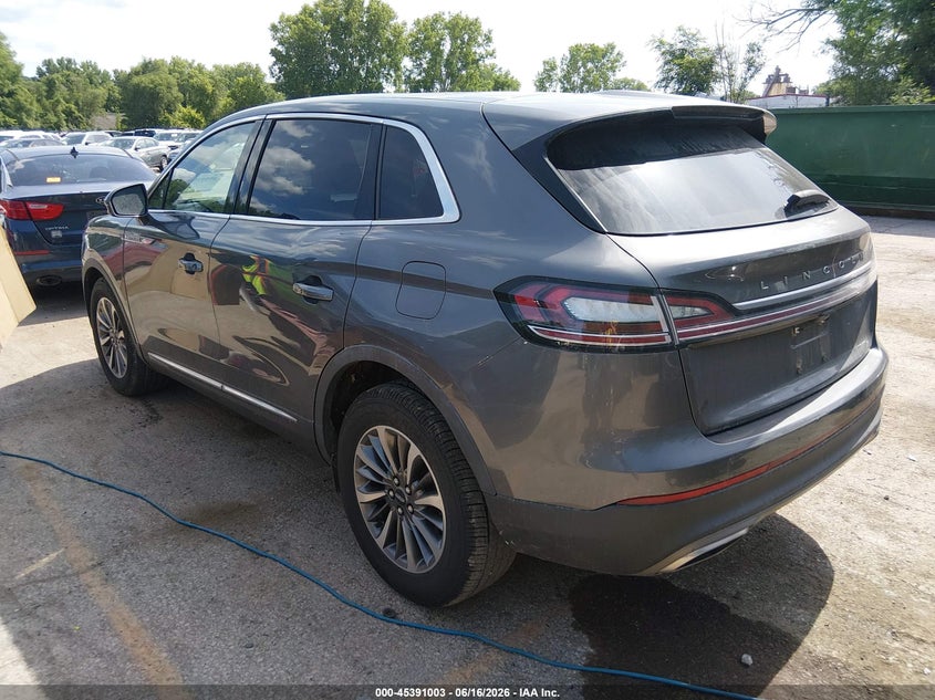 Vin: 2lmpj8k90mbl11535, lot: 45889006, lincoln nautilus reserve 20213