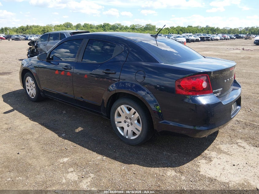 Vin: 1c3cdzag6cn269777, lot: 45889088, dodge avenger se 20123