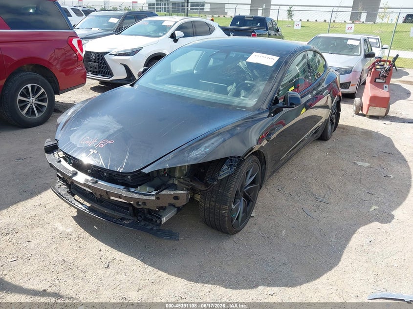 Vin: 5yj3e1et1tf148297, lot: 45889111, tesla model 3 performance all-wheel drive 20262