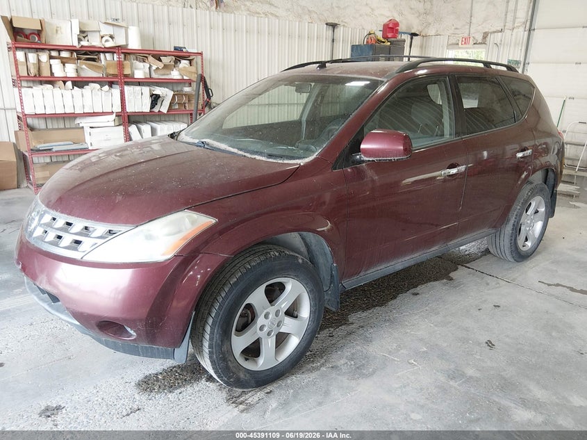 2005 Nissan Murano, Звичайний знос, IAAI, VIN JN8AZ08T45W315434 — фото 2
