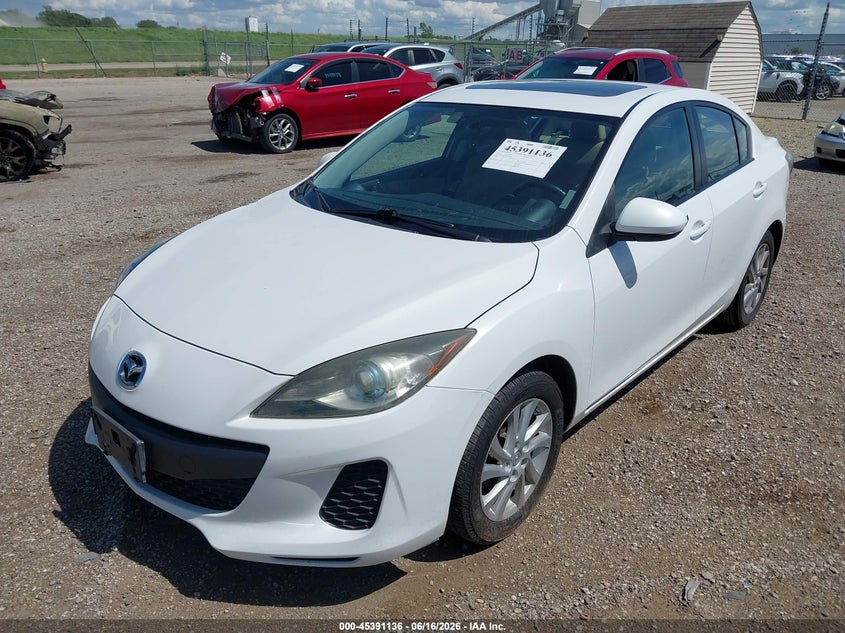 Vin: jm1bl1w79c1531335, lot: 45889139, mazda mazda3 i grand touring 20122