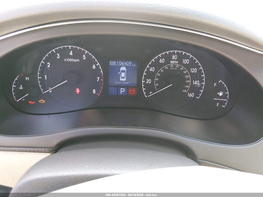 2011 Hyundai Genesis 3.8 VIN: KMHGC4DE9BU122172 Lot: 45391204
