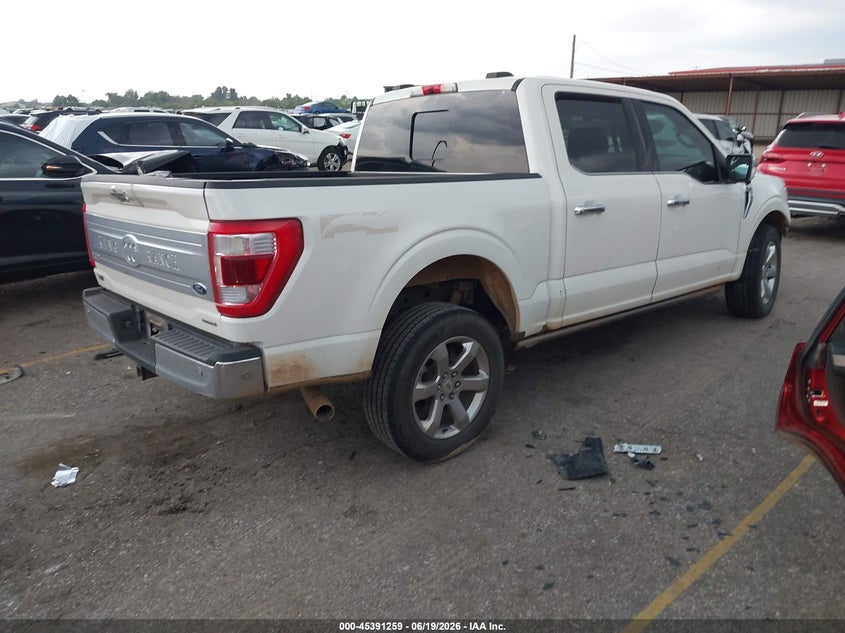 Vin: 1ftfw1e83mfa59690, lot: 45889262, ford f-150 king ranch 20214
