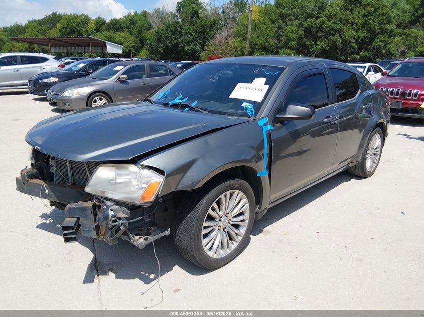 2013 Dodge Avenger, Normal Wear & Tear, IAAI, VIN 1C3CDZAB7DN675962 — photo 2