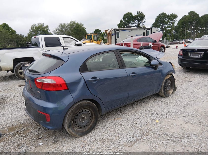Vin: knadm5a37g6634258, lot: 45889394, kia rio lx 20164