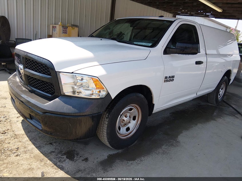 Vin: 3c6jr6dg5jg318110, lot: 45889527, ram 1500 tradesman  4x2 8' box 20182