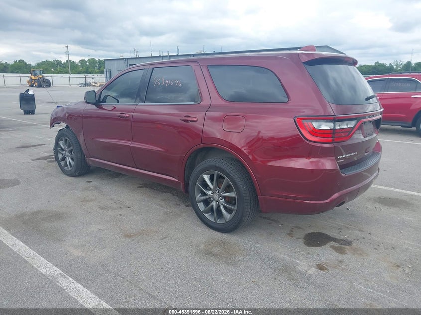 Vin: 1c4rdjdg7hc870427, lot: 45889599, dodge durango gt awd 20173