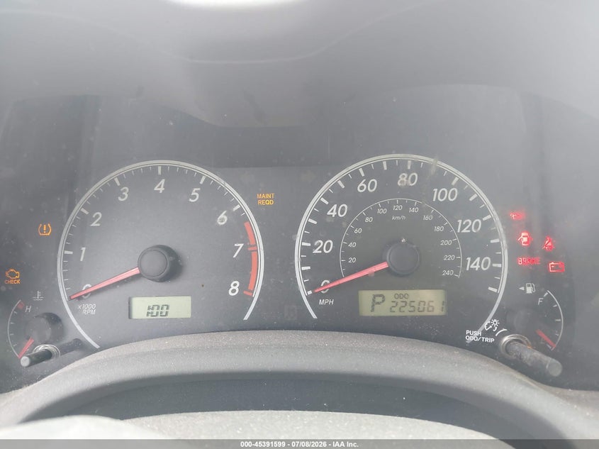 TOYOTA COROLLA 2009 VIN 2T1BU40E39C189701