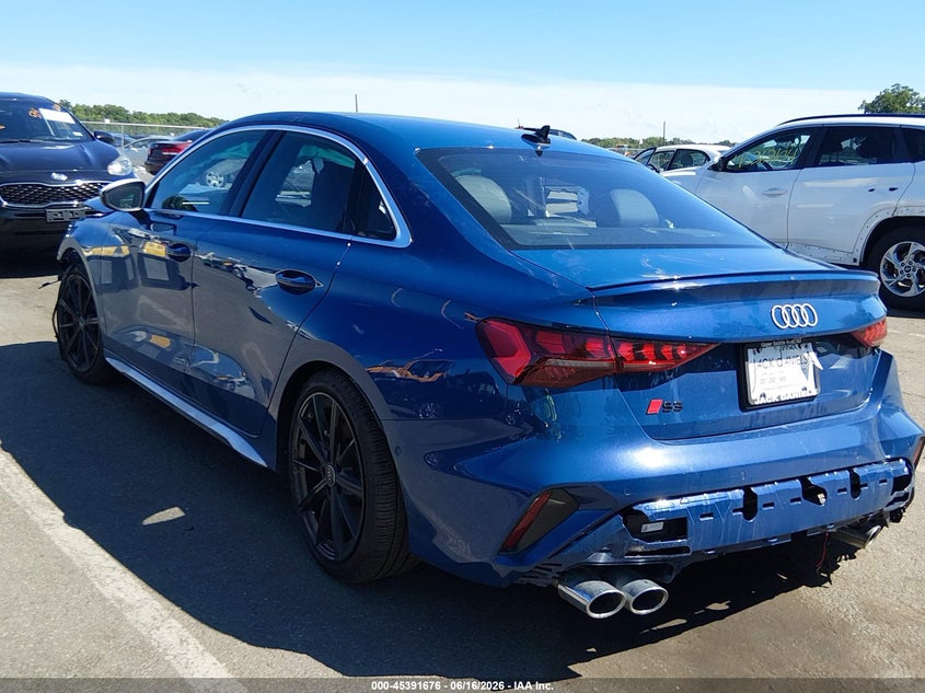 Vin: wauh5dgy2sa060296, lot: 45889679, audi s3 premium plus tfsi quattro s tronic 20253