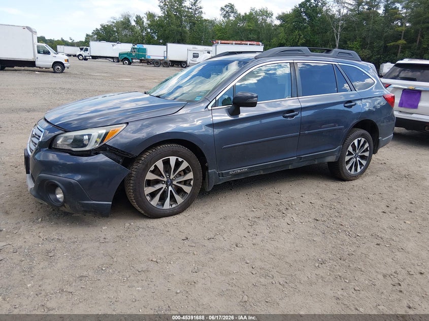 Vin: 4s4bsanc0h3295330, lot: 45889691, subaru outback 2.5i limited 20172