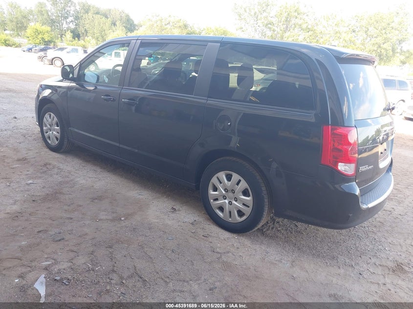 Vin: 2c4rdgbg2jr296581, lot: 45889692, dodge grand caravan se 20183