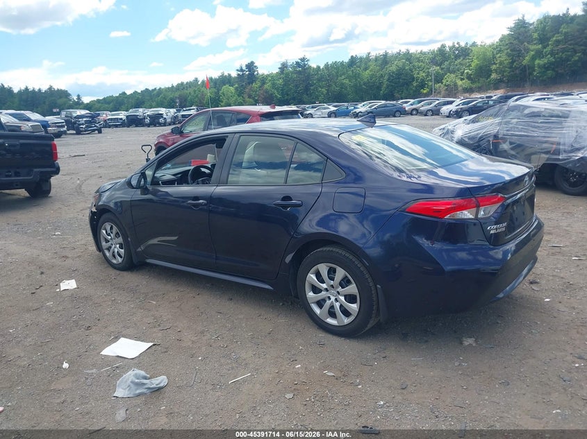 VIN JTDEPMAEXNJ199921 2022 TOYOTA COROLLA LE