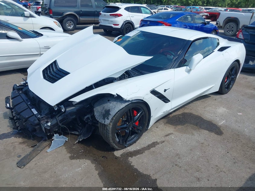 Vin: 1g1yb2d71g5101070, lot: 45889735, chevrolet corvette stingray 20162