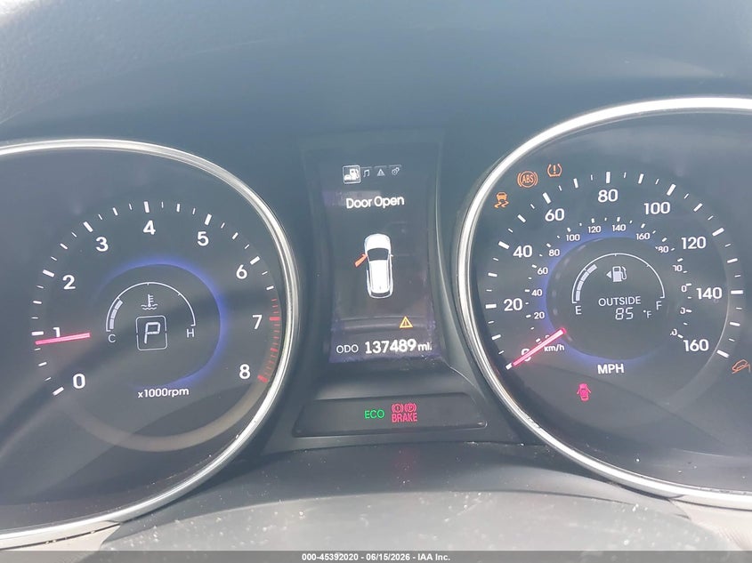 2013 Hyundai Santa Fe Sport 2.0T VIN: 5XYZU3LA8DG109677 Lot: 45392020