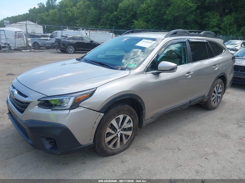 Vin: 4s4btacc9l3113276, lot: 45890049, subaru outback premium 20202