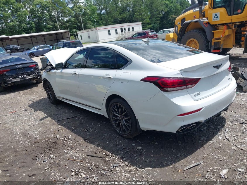 Vin: kmhgn4jbxju241755, lot: 45890119, genesis g80 3.3t sport 20183