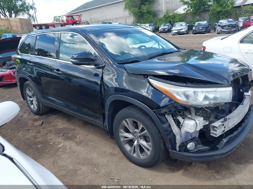 Vin: 5tdbkrfh5gs322550, lot: 45890206, toyota highlander le plus v6 2016 img_1