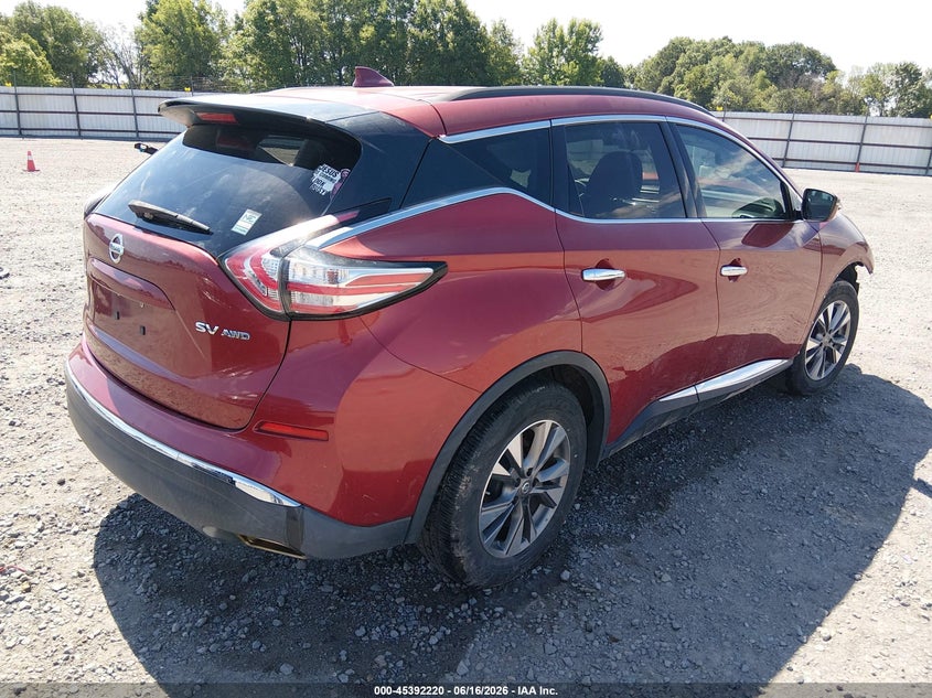 2017 NISSAN MURANO auction photo 4