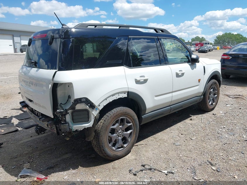 Vin: 3fmcr9d96rrf74532, lot: 45890233, ford bronco sport badlands 20244