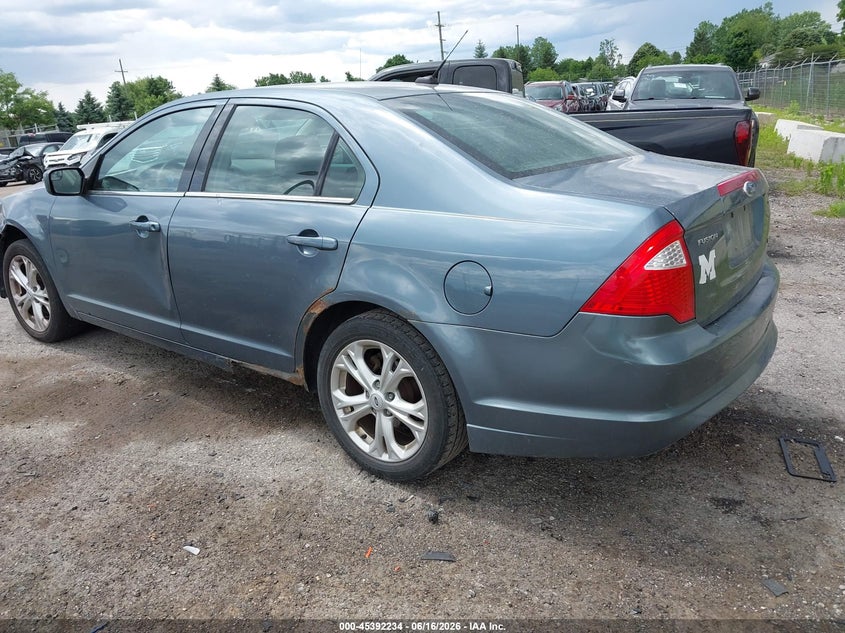 Vin: 3fahp0ha0cr226660, lot: 45890237, ford fusion se 20123