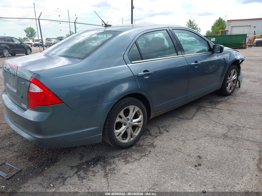 Vin: 3fahp0ha0cr226660, lot: 45890237, ford fusion se 20124