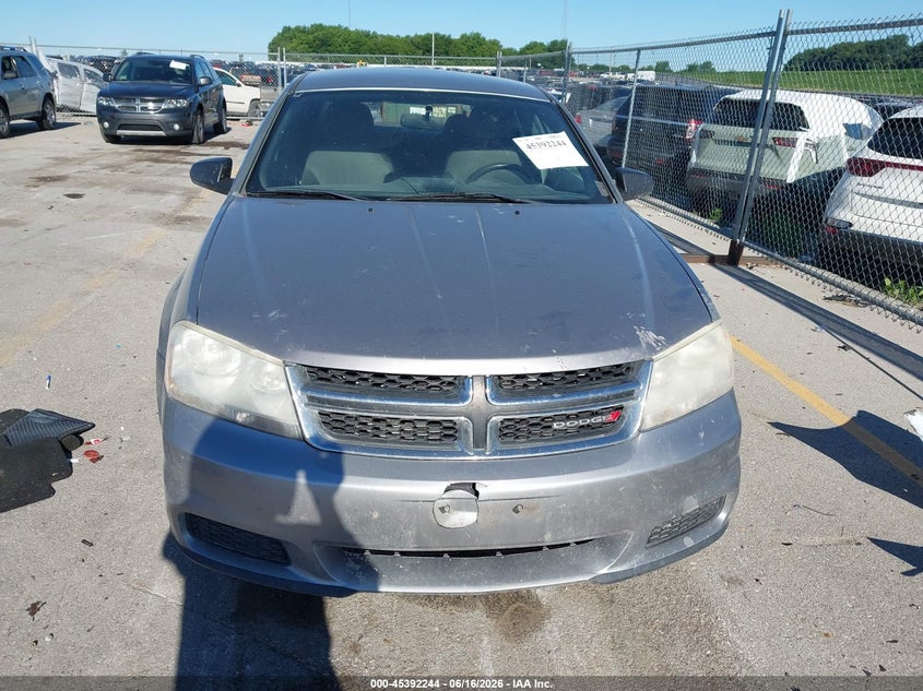 2013 Dodge Avenger Se VIN: 1C3CDZAB3DN644921 Lot: 45392244