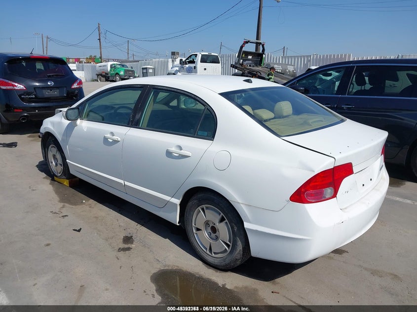 2007 HONDA CIVIC SEDAN 1.3L I-4 VVT, 93HP